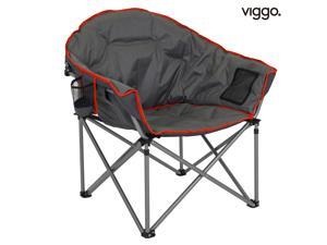 Viggo-Folding Camping Chair, Brazil chair, Oversized Padded Moon Round Saucer Chairs Outdoor for Camp Lawn Hiking Fishing Grey Viggo-Folding Camping Chair, Brazil chair, Oversized Padded Moon Round Saucer Chairs Outdoor for Camp Lawn Hiking Fishing Grey