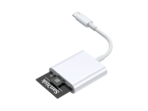 USB C to SD Card Reader, SD/MicroSD to USB C Card Reader Adapter [Thunderbolt 3] Compatible with iPad Pro 2020/2019, MacBook Pro 2019, MacBook Air 2020, Galaxy S10/S9, Surface Book 2 and More