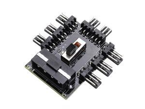 1 to 8 3Pin Fan Hub PWM SATA Molex Splitter PC Mining Cable 12V Power Supply Cooler Cooling Speed Controller Adapter 1 to 8 3Pin Fan Hub PWM SATA Molex Splitter PC Mining Cable 12V Power Supply Cooler Cooling Speed Controller Adapter