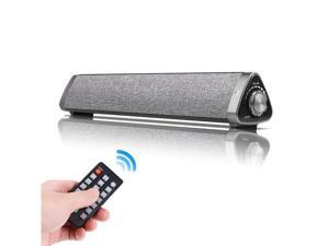 Bluetooth Sound Bar Wired and Wireless Home Theater TV Triangle Speaker Bar with Remote Control TF Card Surround SoundBar for TV / PC / Phones /Tablets - 2 X 5W Compact Sound Bar 2.0 Channel Bluetooth Sound Bar Wired and Wireless Home Theater TV Triangle Speaker Bar with Remote Control TF Card Surround SoundBar for TV / PC / Phones /Tablets - 2 X 5W Compact Sound Bar 2.0 Channel