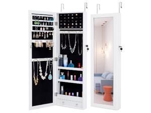 Fashion Simple Lockable Full Mirror Full Screen Jewelry Organizer Wall Mounted/Door Mounted/Jewelry Cabinet Jewelry Armoire with Mirror/Full Length Mirror Hanging Mirror Fashion Simple Lockable Full Mirror Full Screen Jewelry Organizer Wall Mounted/Door Mounted/Jewelry Cabinet Jewelry Armoire with Mirror/Full Length Mirror Hanging Mirror