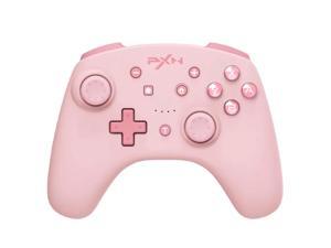 PXN 9607X Wireless Switches Pro Controller Game Joystick Remote Pro Controller Support NFC  Amibo  Turbo Screenshot Gyrox and Twitter for NSwitch  NSwitch Lite PINK