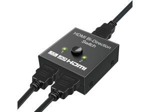 HDMI Splitter 4K HDMI Switch, 2 x 1 or 1 x 2 HDMI Switcher Bidirectional 2 Inputs 1 Output, No External Power Needed, Supports 4K/3D/1080/HDCP for HDTV/Blu-Ray Player/DVD/DVR/Xbox HDMI Splitter 4K HDMI Switch, 2 x 1 or 1 x 2 HDMI Switcher Bidirectional 2 Inputs 1 Output, No External Power Needed, Supports 4K/3D/1080/HDCP for HDTV/Blu-Ray Player/DVD/DVR/Xbox