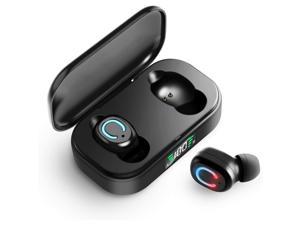 Bluetooth 50 True Wireless Earbuds with Charging Case for iPhone Android 28H Playtime IPX5 Waterproof TWS Stereo Headphones with mic inEar Earphones Headset with LED Display