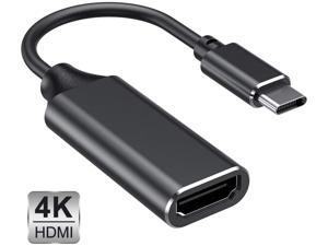 USB C to HDMI Adapter, Type c to HDMI 4K Adapter (Thunderbolt 3 Compatible) with Video Audio Output for MacBook Pro 2018/2017/2016, Samsung Note 9/S9/Note 8/S8, Huawei Mate 20 and More (Black) USB C to HDMI Adapter, Type c to HDMI 4K Adapter (Thunderbolt 3 Compatible) with Video Audio Output for MacBook Pro 2018/2017/2016, Samsung Note 9/S9/Note 8/S8, Huawei Mate 20 and More (Black)
