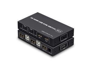 KVM Switch HDMI 2 Port Box,USB and HDMI Switch for 2 Computers Share Keyboard Mouse Printer Monitor Support HUD 4K@30Hz for Laptop,PC,Xbox HDTV, with 2X USB Cable,1x Switch Button Cable KVM Switch HDMI 2 Port Box,USB and HDMI Switch for 2 Computers Share Keyboard Mouse Printer Monitor Support HUD 4K@30Hz for Laptop,PC,Xbox HDTV, with 2X USB Cable,1x Switch Button Cable