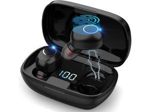 True Wireless Earbuds Ear Buds Wireless Bluetooth Earbuds with Microphone Touch Control Earbud  Full inEar Headphones for Workout Stereo Deep Bass IPX5 Waterproof Earbuds for IOS Android Phones