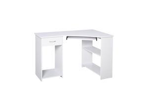 L-shaped Desk With Keyboard Tray, Computer Corner Desk For Small Space, Home Office