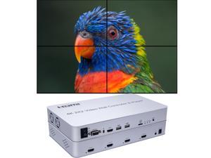 Video Wall Controller & Player 2x2 4K 3840x2160@30Hz Processor HDMI 1.4 HDCP 1.4 Support 2x2,1x2,1x4 Modes with 1 HDMI Input 4 HDMI Output Video Wall Controller & Player 2x2 4K 3840x2160@30Hz Processor HDMI 1.4 HDCP 1.4 Support 2x2,1x2,1x4 Modes with 1 HDMI Input 4 HDMI Output