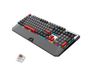 CUUWE RK956 Retro RGB Mechanical Keyboard 104 Keys Anti-Ghosting - PBT Multi-color keycaps - Customizable RGB Backlit - Programmable Macro Function RGB Mechanical switch CUUWE RK956 Retro RGB Mechanical Keyboard 104 Keys Anti-Ghosting - PBT Multi-color keycaps - Customizable RGB Backlit - Programmable Macro Function RGB Mechanical switch