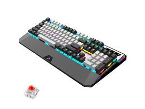 CUUWE RK956 Retro RGB Mechanical Keyboard 104 Keys Anti-Ghosting - PBT Multi-color keycaps - Customizable RGB Backlit - Programmable Macro Function RGB Mechanical switch CUUWE RK956 Retro RGB Mechanical Keyboard 104 Keys Anti-Ghosting - PBT Multi-color keycaps - Customizable RGB Backlit - Programmable Macro Function RGB Mechanical switch