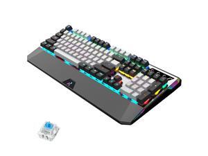 CUUWE RK956 Retro RGB Mechanical Keyboard 104 Keys Anti-Ghosting - PBT Multi-color keycaps - Customizable RGB Backlit - Programmable Macro Function RGB Mechanical switch CUUWE RK956 Retro RGB Mechanical Keyboard 104 Keys Anti-Ghosting - PBT Multi-color keycaps - Customizable RGB Backlit - Programmable Macro Function RGB Mechanical switch