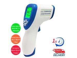Touchless Digital Infrared Thermometer for Adults and Kids Fast and Accurate Reading Temperature Forehead Thermometer Non-Contact C/F Switchable 