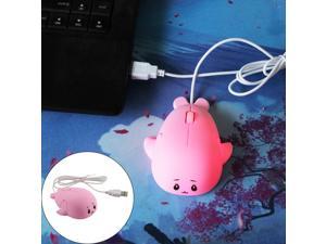 1200DPI Cute Mini Whale Ergonomic PC Laptop USB Wired Optical Gaming Mouse Mice
