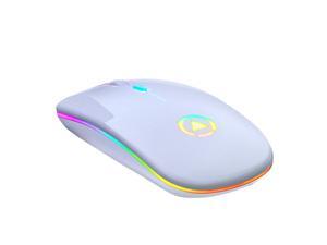 Rechargeable Wireless Silent Colorful LED Mice Optical Ergonomic Gaming Mouse