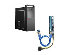 U40 Wear-resistant 6Pin/4Pin Interface 30cm USB 3.0 PCI-E Express 1x To 16x Extender Riser Card Adapter