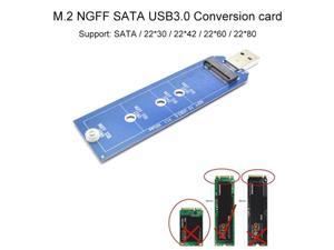 2230 2242 2260 2280 M.2 B Key NGFF SATA SSD to USB 3.0 Adapter Converter Card