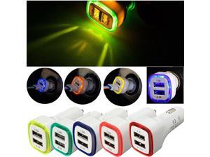 LED Dual USB Port 2.1A Fast Car Charger Adapter for iPhone iPad Samsung Galaxy LED Dual USB Port 2.1A Fast Car Charger Adapter for iPhone iPad Samsung Galaxy
