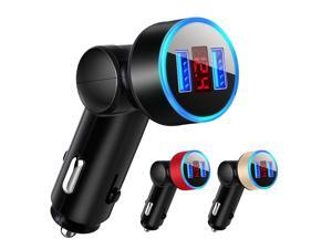5V 3.1A Rotatable Dual USB Ports Voltage Display Car Mobile Phone Fast Charger 5V 3.1A Rotatable Dual USB Ports Voltage Display Car Mobile Phone Fast Charger