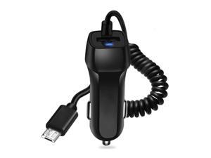 Fast Charging Car Phone Charger Power Adapter with Micro USB Spring Cable Fast Charging Car Phone Charger Power Adapter with Micro USB Spring Cable