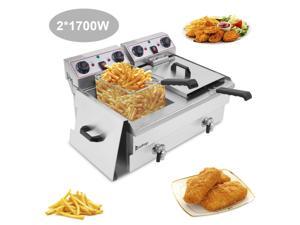 ZOKOP 3400W 24.9QT 23.6L Electric Countertop Deep Fryer Commercial Basket Fry