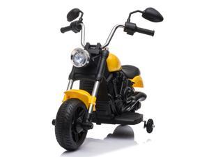 6V Kids 2 Wheel Motorcycle Kids Ride On Car Bicycle w/ LED Lights Music Yellow 6V Kids 2 Wheel Motorcycle Kids Ride On Car Bicycle w/ LED Lights Music Yellow