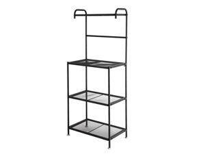 4-Tier Microwave Oven Cart Bakers Rack Kitchen Storage Shelves Stand Metal