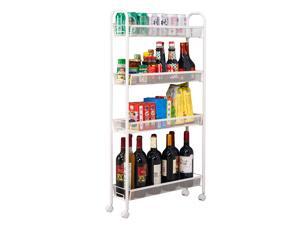 4 Tier Rolling Organizer Cart Laundry Storage Spice Rack Shelves Kitchen 4 Tier Rolling Organizer Cart Laundry Storage Spice Rack Shelves Kitchen
