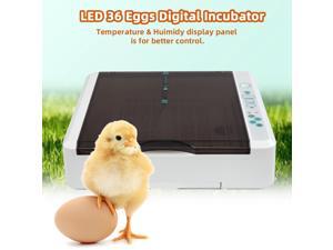 36 LED Light Egg Practical Fully Automatic Poultry Incubator with LED Light US 36 LED Light Egg Practical Fully Automatic Poultry Incubator with LED Light US