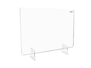 Leadzm Acrylic Removable Sneeze Guard, Clear Freestanding Protective Shield, Barrier Against Virus Spread Board, Desk Divider (36" x 23.6" x0.24") Leadzm Acrylic Removable Sneeze Guard, Clear Freestanding Protective Shield, Barrier Against Virus Spread Board, Desk Divider (36" x 23.6" x0.24")