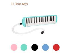 Glarry 32-Key Melodica with Mouthpiece & Hose & Bag Green Glarry 32-Key Melodica with Mouthpiece & Hose & Bag Green
