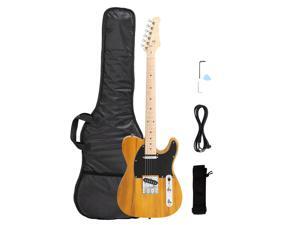 New Yellow GTL Maple Fingerboard 39" 6 Strings Electric Guitar with Bag New Yellow GTL Maple Fingerboard 39" 6 Strings Electric Guitar with Bag