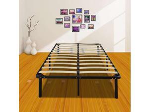 Full Size Metal Mattress Foundation Platform Slats Wood Bed Frame Bedroom Full Size Metal Mattress Foundation Platform Slats Wood Bed Frame Bedroom