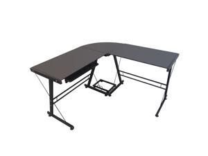 L-Shaped Desk Corner Computer Gaming PC Table Laptop W/ Keyboard Tray CPU Stand L-Shaped Desk Corner Computer Gaming PC Table Laptop W/ Keyboard Tray CPU Stand
