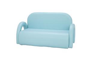 Blue Double Kid Toddler Sofa Armchair Recliner PU Leather Furniture Lounge Couch Blue Double Kid Toddler Sofa Armchair Recliner PU Leather Furniture Lounge Couch