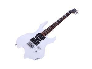 New White Flame Type Beginner Practice Right-Handed Electric Guitar Set New White Flame Type Beginner Practice Right-Handed Electric Guitar Set