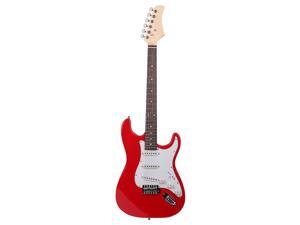 New School Red Beginner Red Electric Guitar Set with Gig Bag Strap Cord New School Red Beginner Red Electric Guitar Set with Gig Bag Strap Cord
