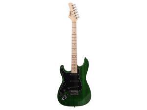Glarry GST Green Left Hand Electric Guitar +Bag + Strap+ Picks + Cable Glarry GST Green Left Hand Electric Guitar +Bag + Strap+ Picks + Cable