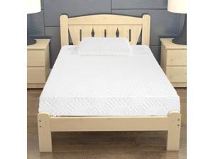 8" Twin Size Cool Medium High Softness Cotton Mattress with 2 Pillows White 8" Twin Size Cool Medium High Softness Cotton Mattress with 2 Pillows White