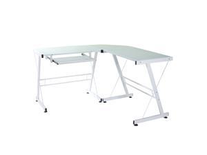 L Shape Glass Top Corner Computer Table Office PC Latop Study Desk furniture L Shape Glass Top Corner Computer Table Office PC Latop Study Desk furniture