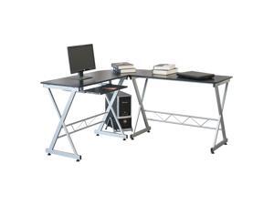 Computer Gaming Desk Wood Steel L-Shape Corner Laptop Table Workstation Office Computer Gaming Desk Wood Steel L-Shape Corner Laptop Table Workstation Office