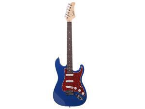 Glarry GST3 Pearl White Pick Guard Electric Guitar Bag Shoulder Strap Pick Whammy Bar Cord Wrench Tool Blue Glarry GST3 Pearl White Pick Guard Electric Guitar Bag Shoulder Strap Pick Whammy Bar Cord Wrench Tool Blue