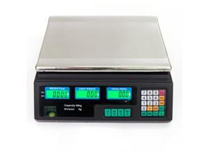 88LB Digital Weight Scale Price Computing Food Produce Deli Backlit LCD Display