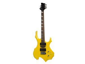 New Yellow Flame Type Beginner Practice Right-Handed Electric Guitar Set New Yellow Flame Type Beginner Practice Right-Handed Electric Guitar Set