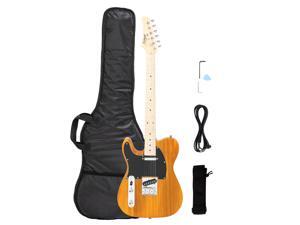 Glarry Yellow Left Hands Maple Fingerboard Electric Guitars w/ Bag & Accessories Glarry Yellow Left Hands Maple Fingerboard Electric Guitars w/ Bag & Accessories