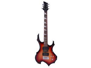 New Sunset Flame Type Beginner Practice Right-Handed Electric Guitar Set New Sunset Flame Type Beginner Practice Right-Handed Electric Guitar Set