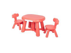Kids Table and 2 Chairs Set with Storage Bins for Children Drawing Playing Red Kids Table and 2 Chairs Set with Storage Bins for Children Drawing Playing Red