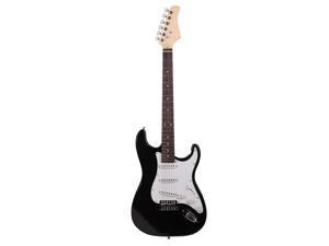 Rose Wood Fingerboard Electric Guitar Black +Gigbag +Cord+Strap+Accessories Rose Wood Fingerboard Electric Guitar Black +Gigbag +Cord+Strap+Accessories