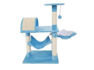 32" Cat Tree Tower Post Scratcher Condo Furniture Pet Kitten House Blue Cat Toy 32" Cat Tree Tower Post Scratcher Condo Furniture Pet Kitten House Blue Cat Toy