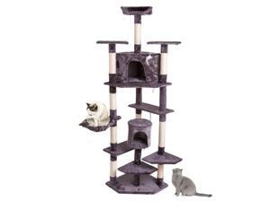 80" Cat Tree Tower Condo Climbing Furniture Scratching Post Pet Kitty Play House 80" Cat Tree Tower Condo Climbing Furniture Scratching Post Pet Kitty Play House